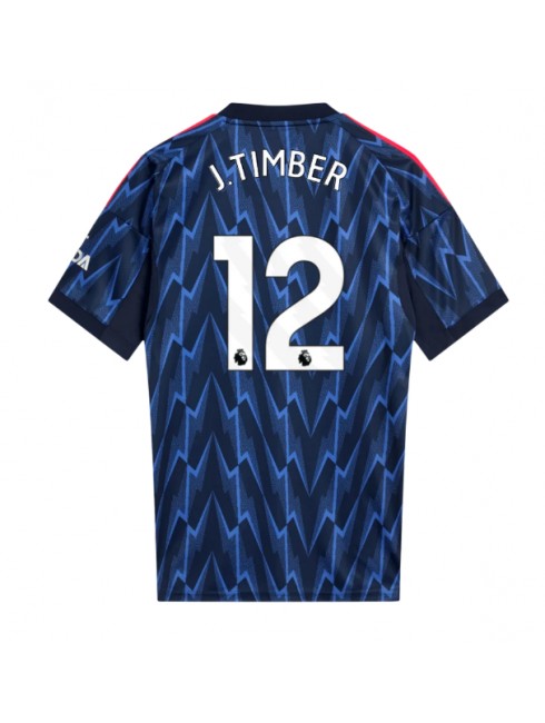 Arsenal Jurrien Timber #12 Replika Borta Kläder 2025-26 Kortärmad Arsenal Jurrien Timber #12 Replika Borta Kläder 2025-26 Kortärmad